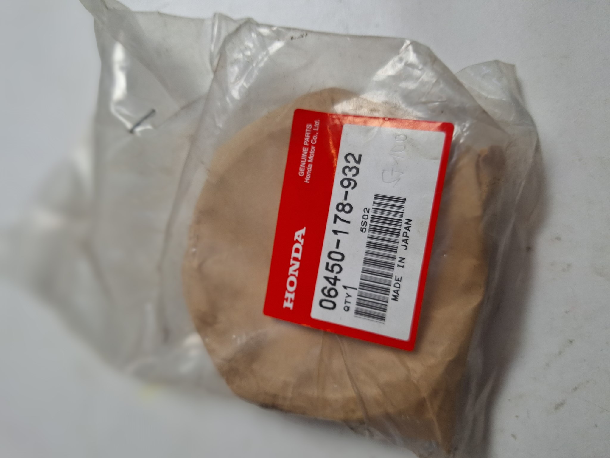 Bild von BREMSBACKE HINTEN 06450-178-932 ; C 86 ZZ